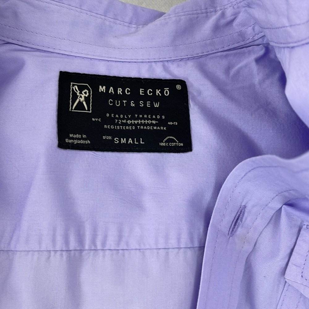 Marc Ecko Purple Button Down Shirt - Picture 6 of 6